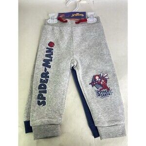 Marvel Comics Spider-Man 2 Pack Fleece Joggers Pants Baby Boys Size 12 Months